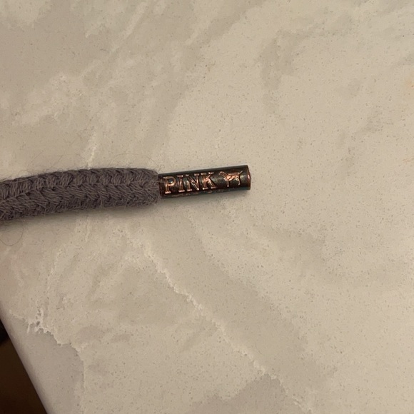 Victoria’s Secret PINK Grey Sequin Velour Jacket/Hoodie - Picture 8 of 8